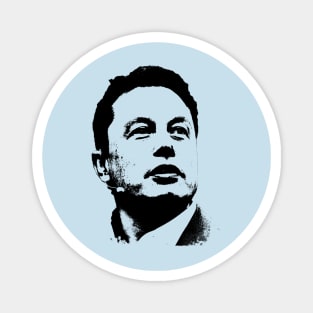 Elon Musk Portrait Pop Art Magnet